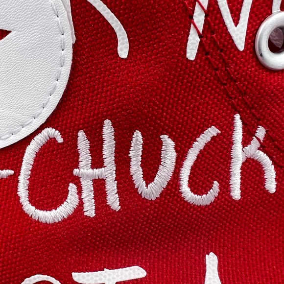 ⭐️CONVERSE 💯“NOT A CHUCK”, RED,UNISEX MEN’S 8.5,WOMEN’S 10.5,HIGH TOP SNEAKERS - Picture 11 of 14